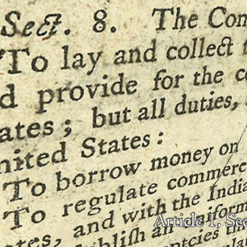 Constitution, Article 1 Section 8